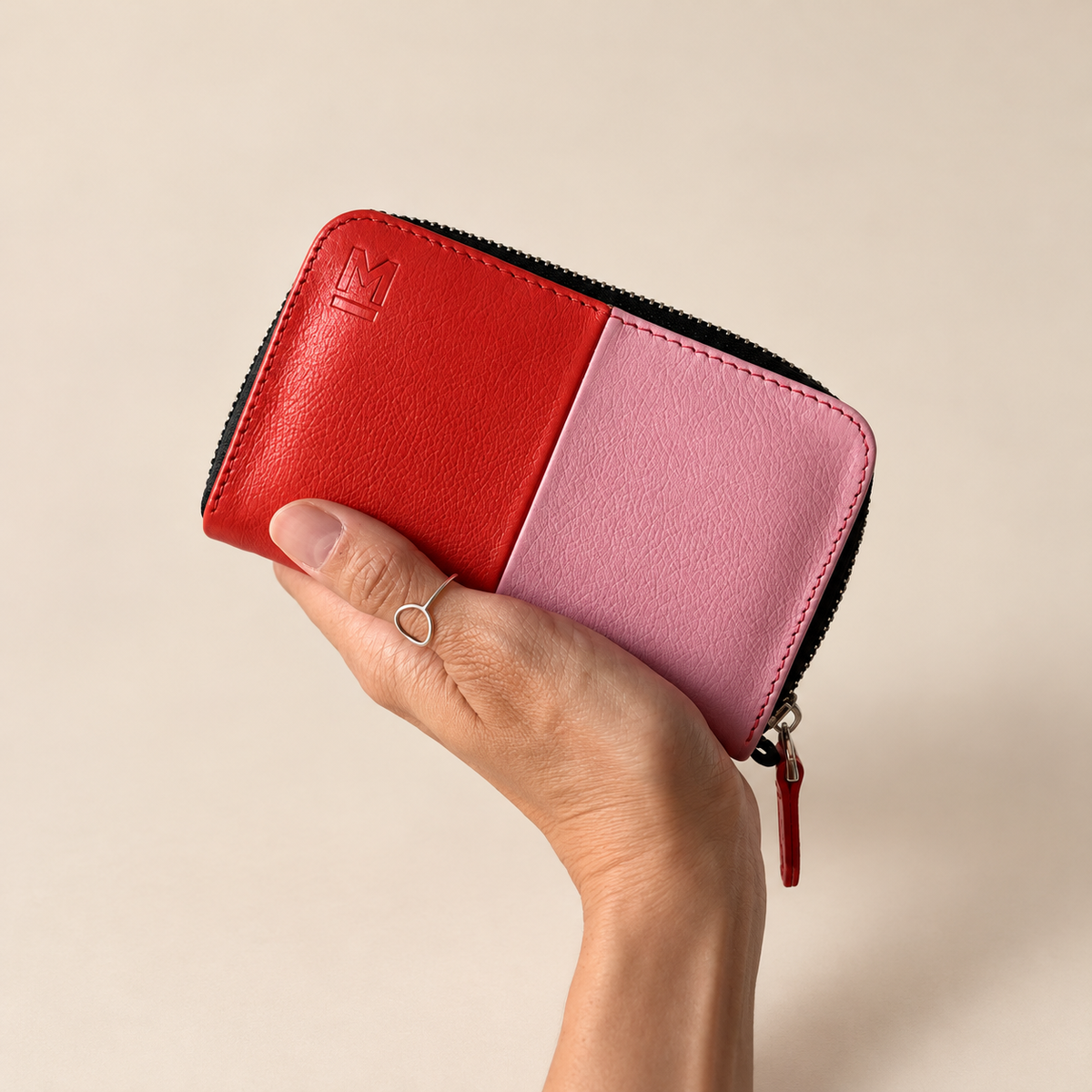 Cartera Dúo – Rojo / Rosa