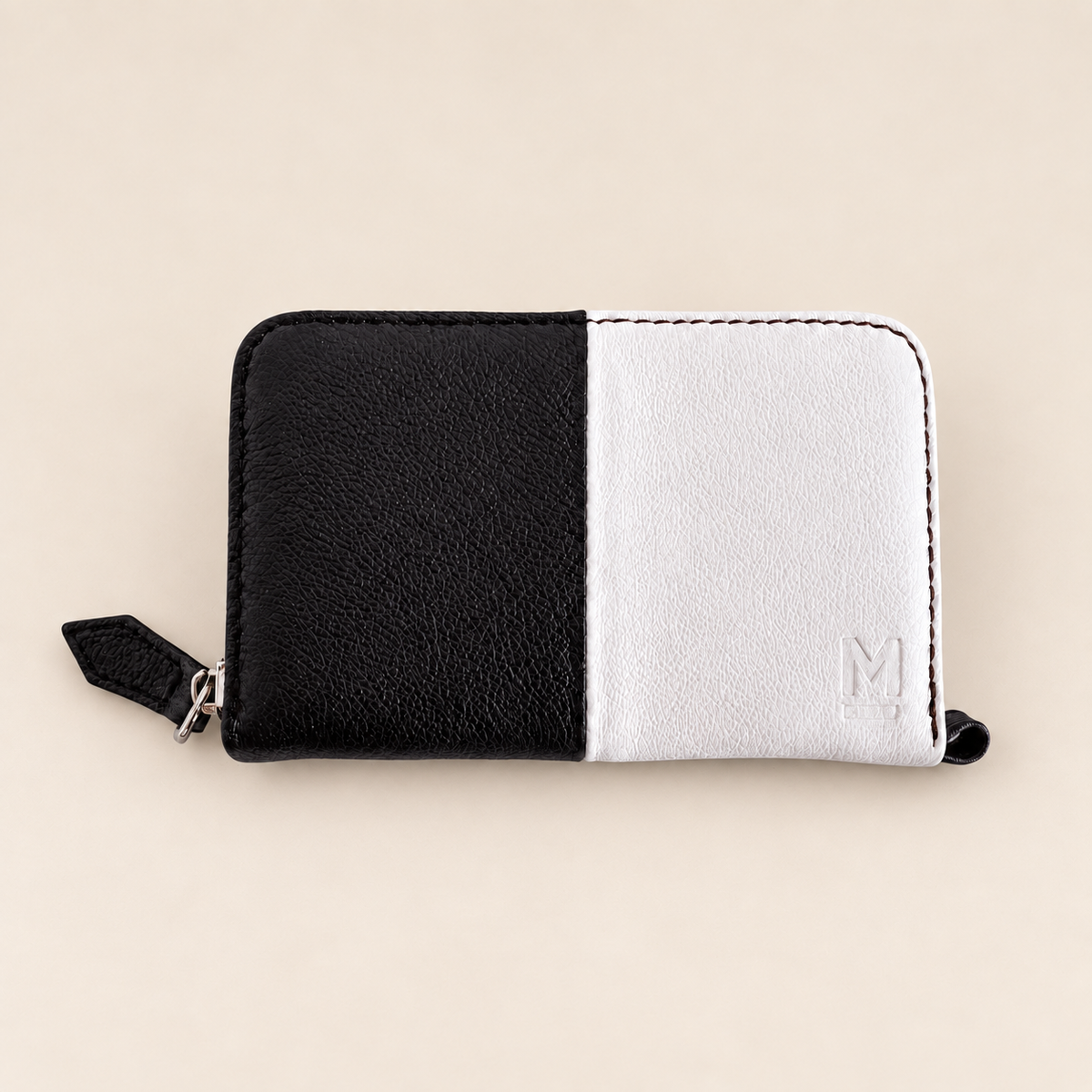 Cartera Dúo – Blanco / Negro