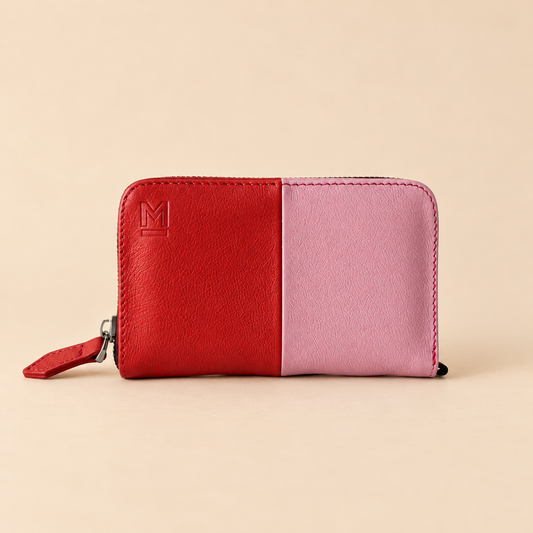 Cartera Dúo – Rojo / Rosa