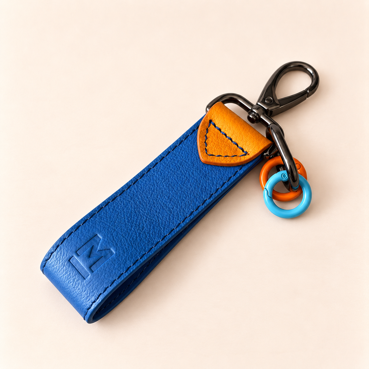 Llavero Chunky – Azul / Naranja