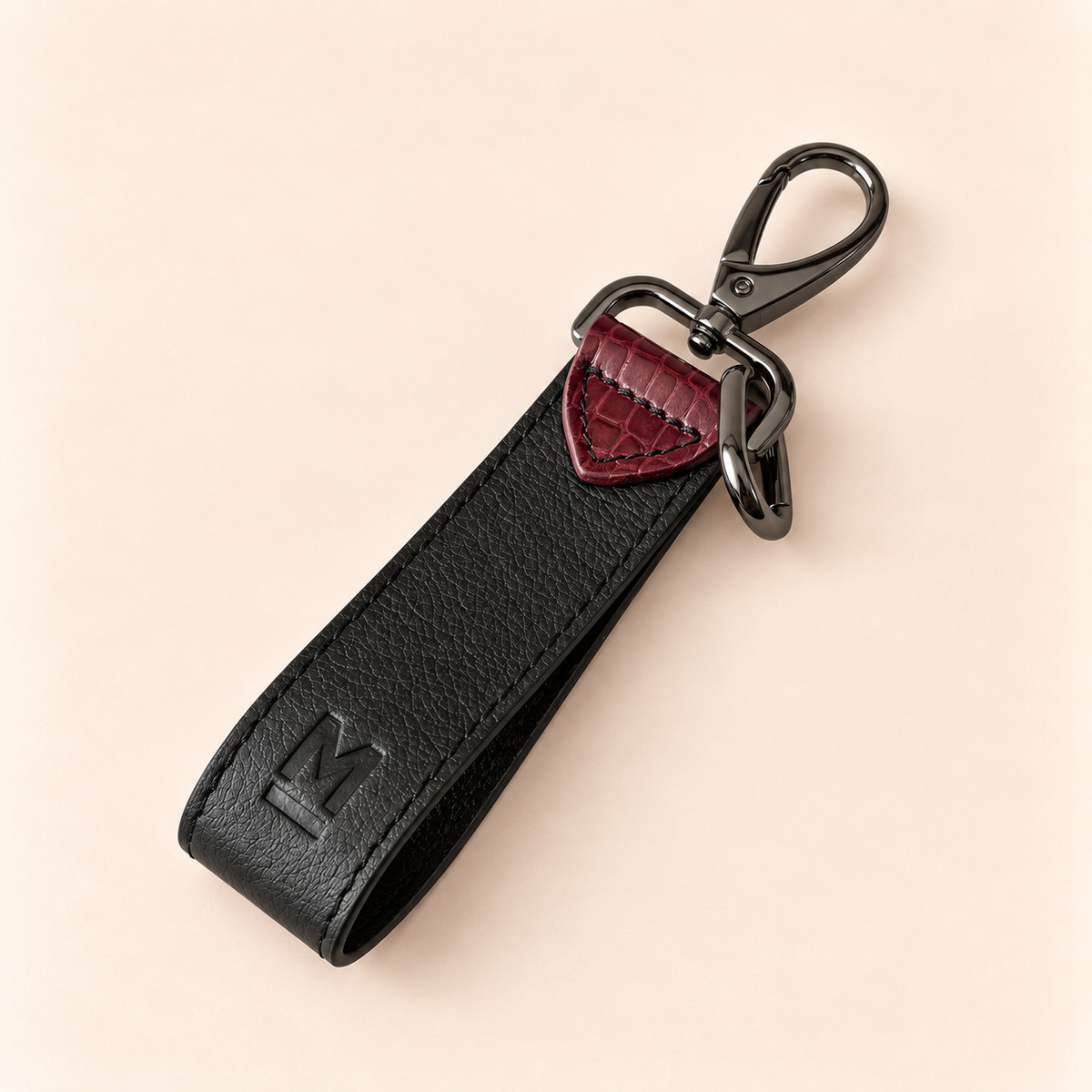 Llavero Chunky – Vino / Negro