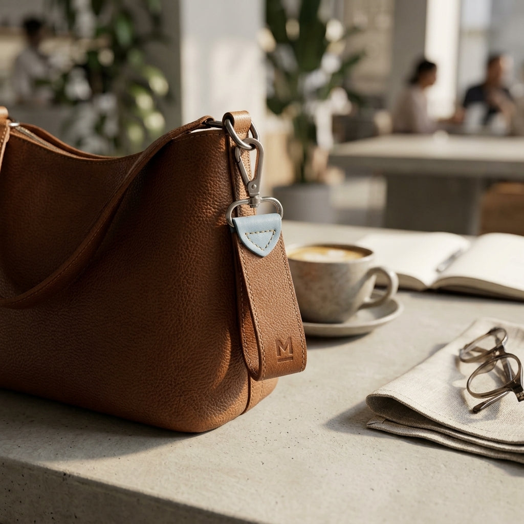 Llavero Chunky – Café / Azul