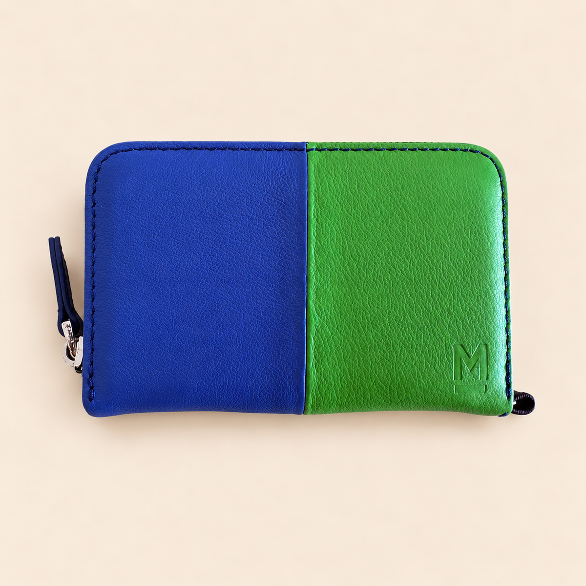 Cartera Dúo – Verde / Azul