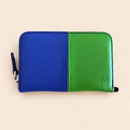 Cartera Dúo – Verde / Azul